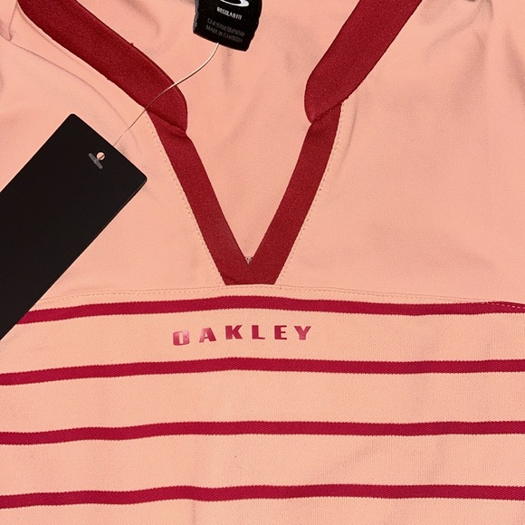 NWT OAKLEY Women’s Bella Golf Polo SS in Fluffy Pink - Picture 3 of 8